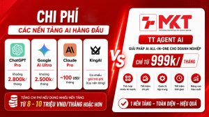 bảng giá các nền tảng AI