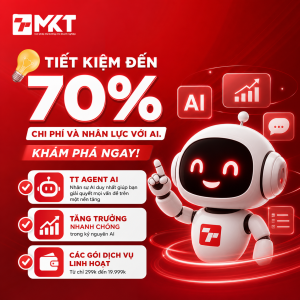 Ứng dụng AI marketing giúp tối ưu chi phí và tăng hiệu suất đến 70%