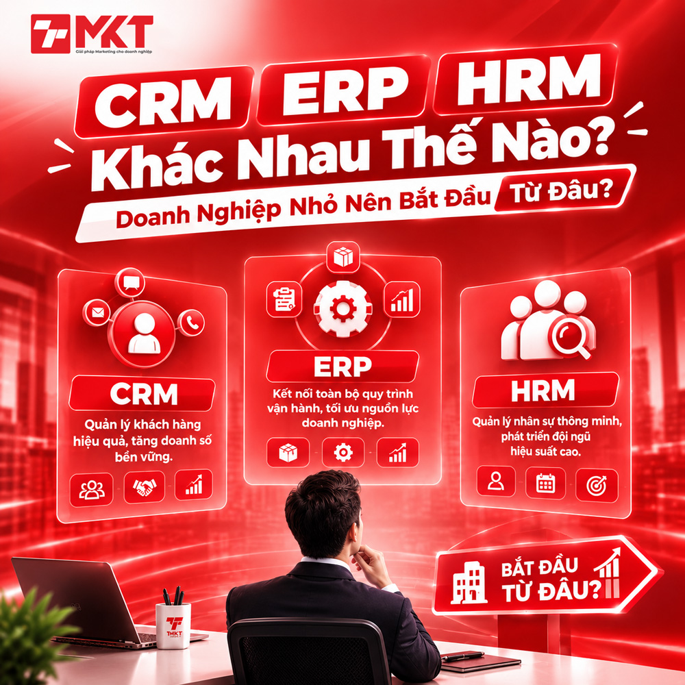 Tích hợp hệ thống quản lý CRM, ERP, HRM